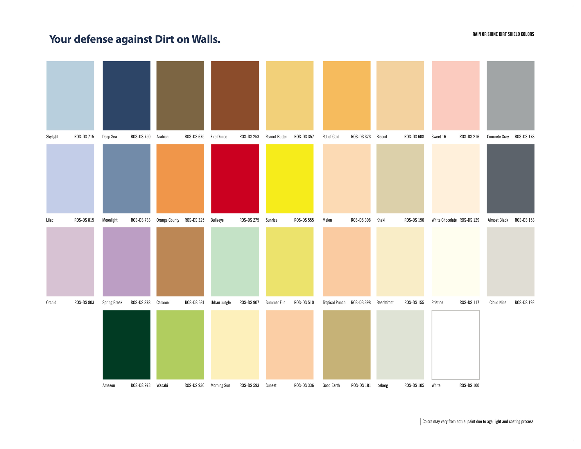 Rain Or Shine Paint Color Chart Paint Color Ideas - vrogue.co