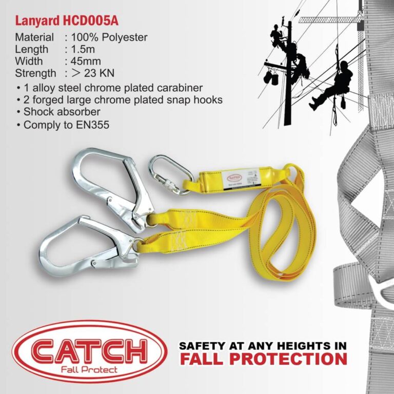 CATCH DOUBLE LANYARD WITH SHOCK FALL PROTECTION - CONST.PH